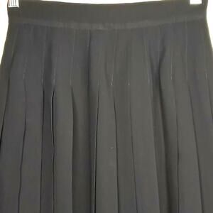 Black Pleated Women's Skirt - Classic A-Line